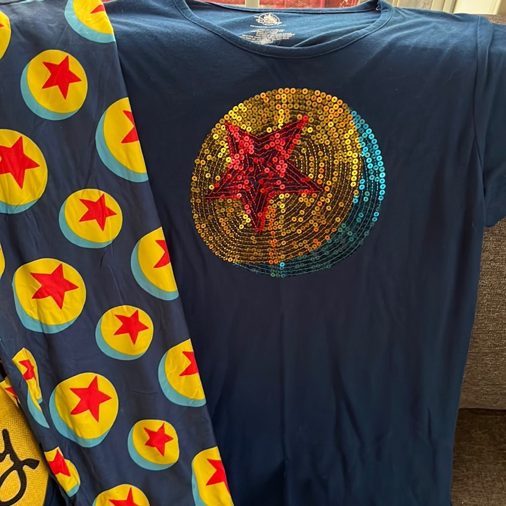Disney Pixar leggings and top